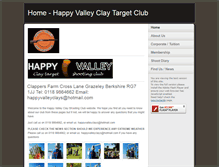 Tablet Screenshot of happyvalleyclays.co.uk